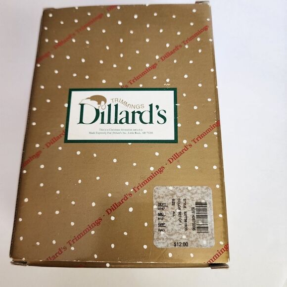 Dillard's Trimmings Blown Glass Snowman Ornament in Green Hat and Scarf - Picture 3 of 5